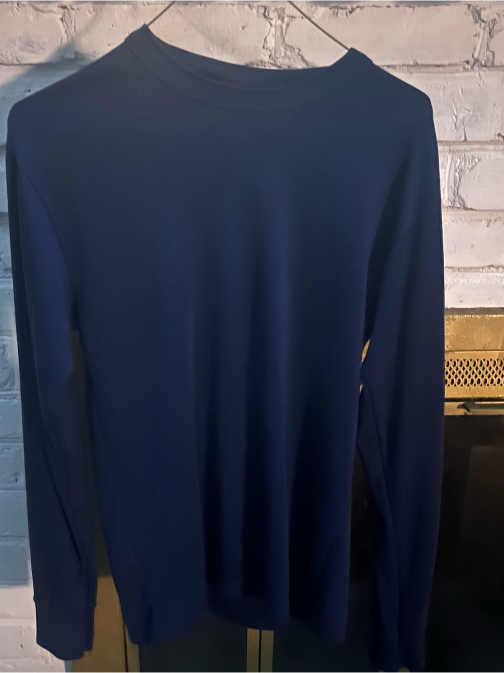 Vintage L.L. Bean Navy Base Layer Performance Shirt L